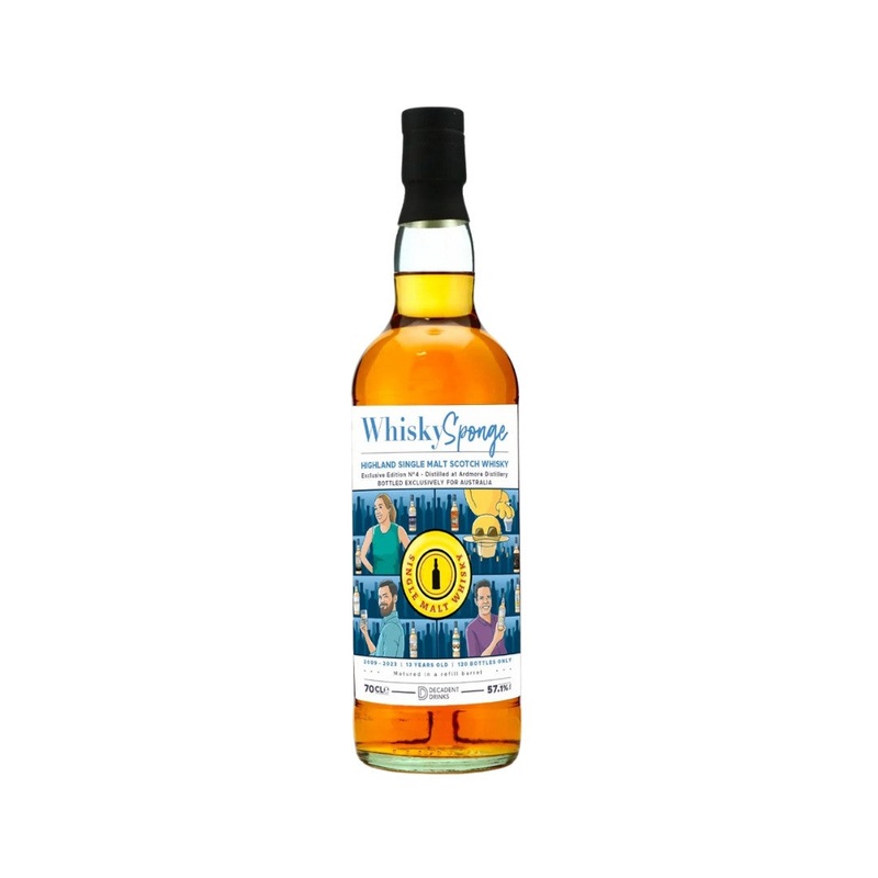 Decadent Drinks Whisky Sponge No.4 Ardmore 13YO Single Malt Scotch Whisky 700ml (ABV 57%)