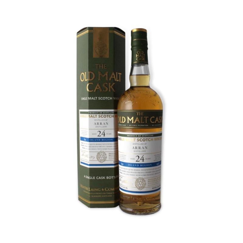 Hunter Laing Old Malt Cask Arran 24 Year Old Single Malt Scotch Whisky 700ml (ABV 54.7%)