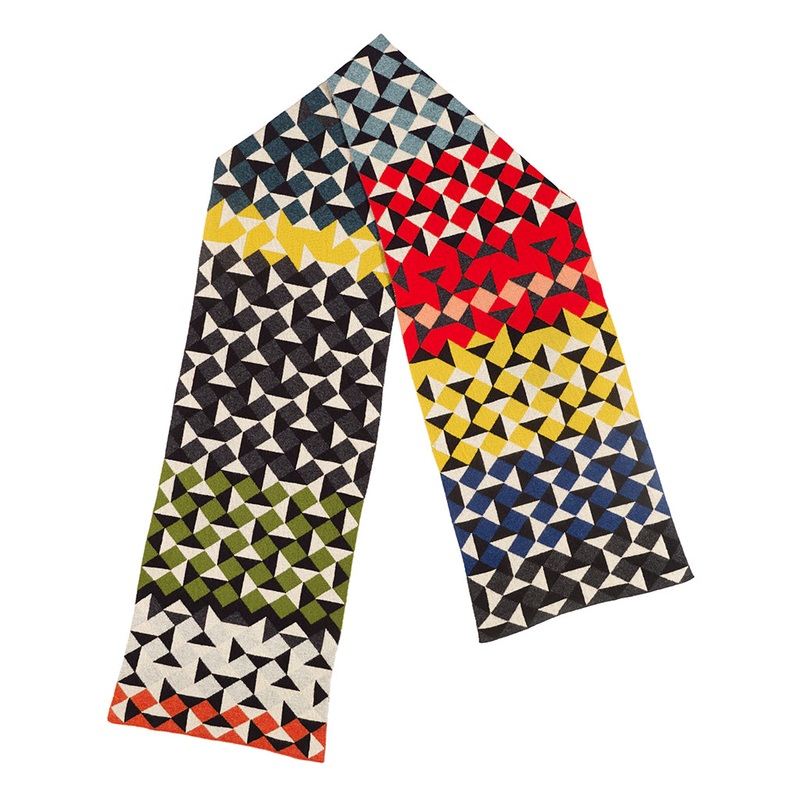 MULTICOLOUR GEOMETRIC SCARF 2017 ARCHIVE COLLECTION Multicolour Geometric Scarf 2017