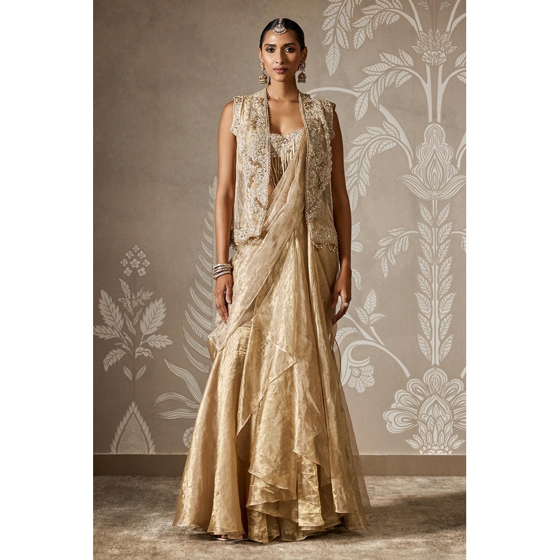 Ishya Saree Set Light Gold