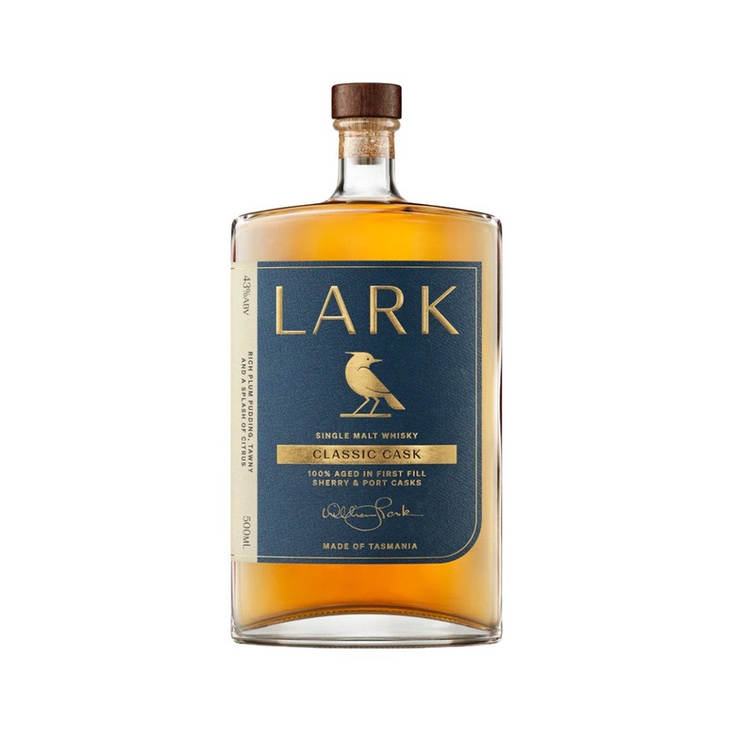 Lark Classic Cask Single Malt Whisky 500ml / 100ml (ABV 43%)
