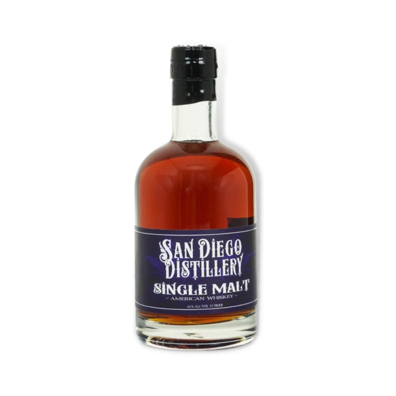 San Diego 92 Proof Single Malt American Whiskey 375ml (ABV 46%)