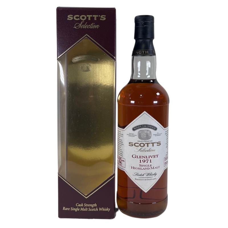 1971 Glenlivet Scott's Selection Single Cask Cask Strength Single Malt Scotch Whisky 750ml