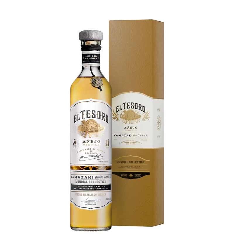 El Tesoro Tequila Anejo Mundial Collection Yamazaki Japanese Whisky 750ml