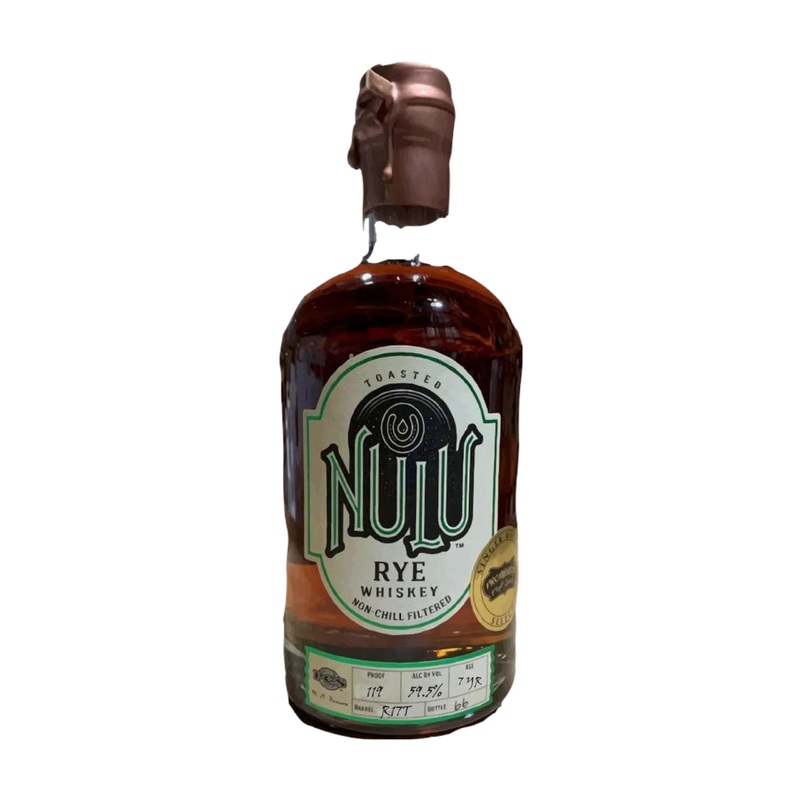 Nulu 7 Year Old Single Barrel Rye Whiskey 750ml