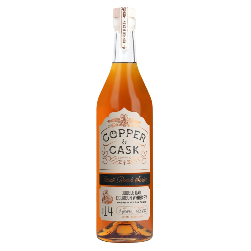 Copper & Cask 8-Year Double Oak Bourbon Whiskey Batch 014