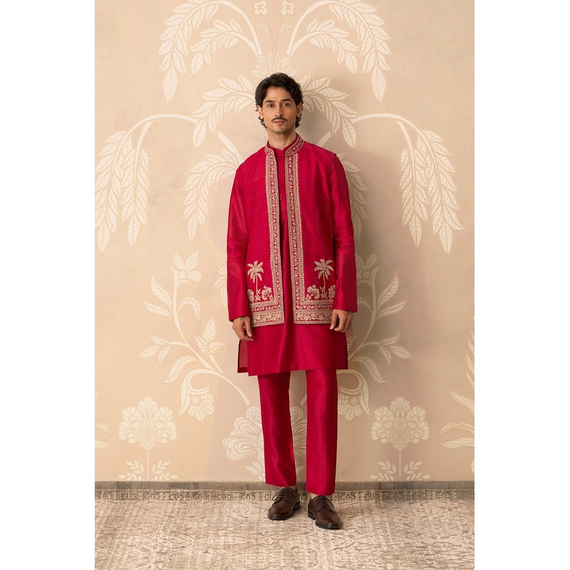 Roshan Kurta Bandi Set-RTS RED