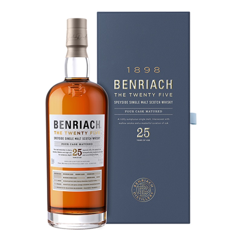 Benriach The Twenty Fiver Year Four Cask Matured Speyside Single Malt Scotch Whisky 700ml