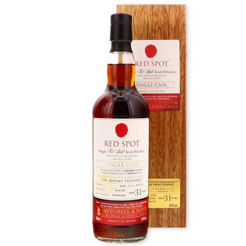 Red Spot 1991 31 Year Old Marsala Single Cask Pot Still Irish Whiskey 70cl / 55.9%