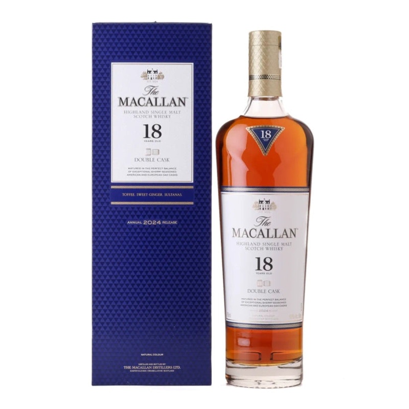 2024 Macallan 18 Year Old Double Cask Single Malt Scotch Whisky 750ml