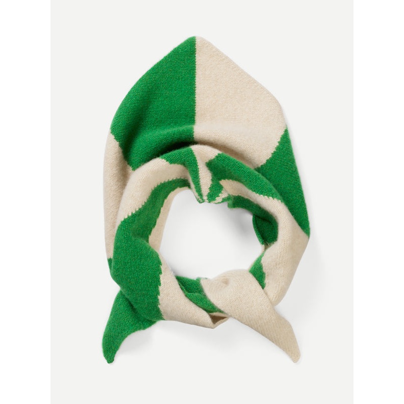 TWO COLOUR RAY TRIANGLE NECKERCHIEF PAGODA & OATMEAL TWO COLOUR RAY TRIANGLE NECKERCHIEF PAGODA & OATMEAL