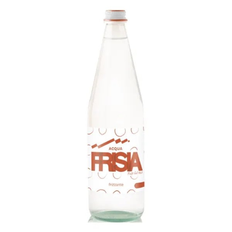 Acqua Frisia Sparkling Water, Italy Finest Alpine Spring Mineral Sparkling Water , 750 mL ,Glass Bottle