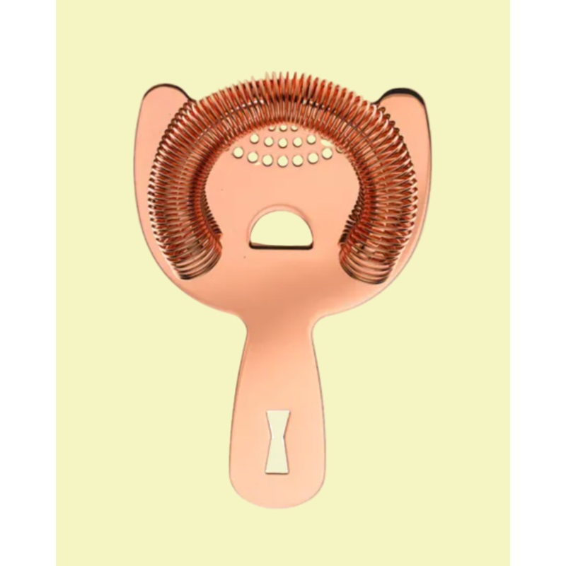 BARFLY CLASSIC HAWTHORNE SPRING BAR STRAINER - COPPER PLATED