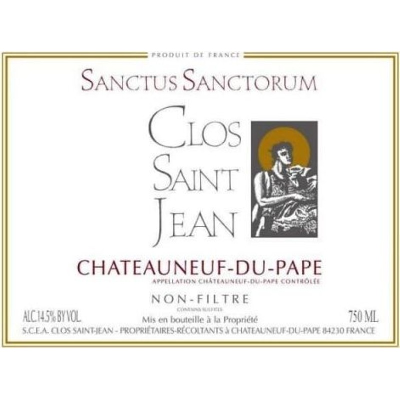 Clos Saint Jean Sanctus Sanctorium Chateaunuef Du Pape 2020 Magnum 1.5 Liter