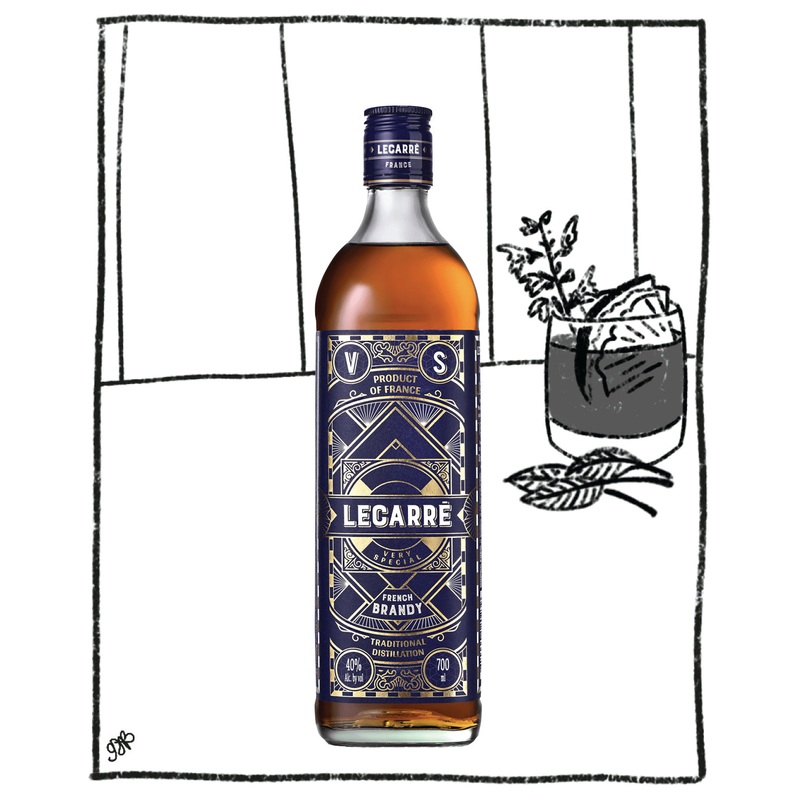 LECARRE FRENCH BRANDY 700ML 40% ABV