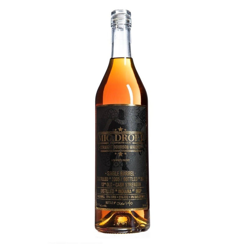 MIC.DROP.2 Single Barrel 13 Years Old Cask Strength Straight Bourbon Whiskey