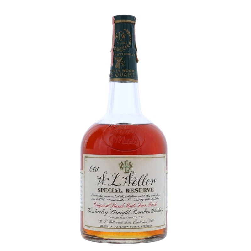 Old WL Weller 7 Year Old Special Reserve Bourbon Stitzel-Weller Quart 1971