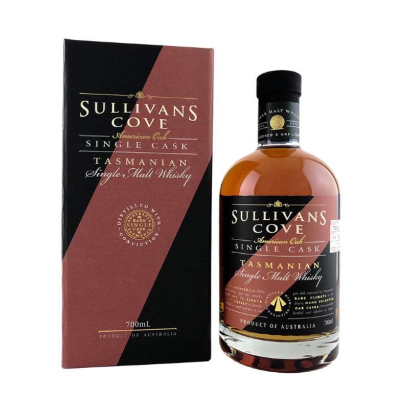 Sullivans Cove American Oak Second Fill Single Cask Single Malt Whisky TD0045 700ml Gift Box