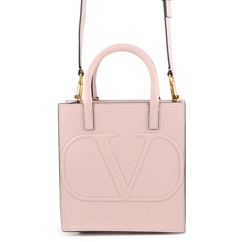 Valentino Garavani V Logo WALK 2WAY Handbag PinkXW9B0H23QEL Leather