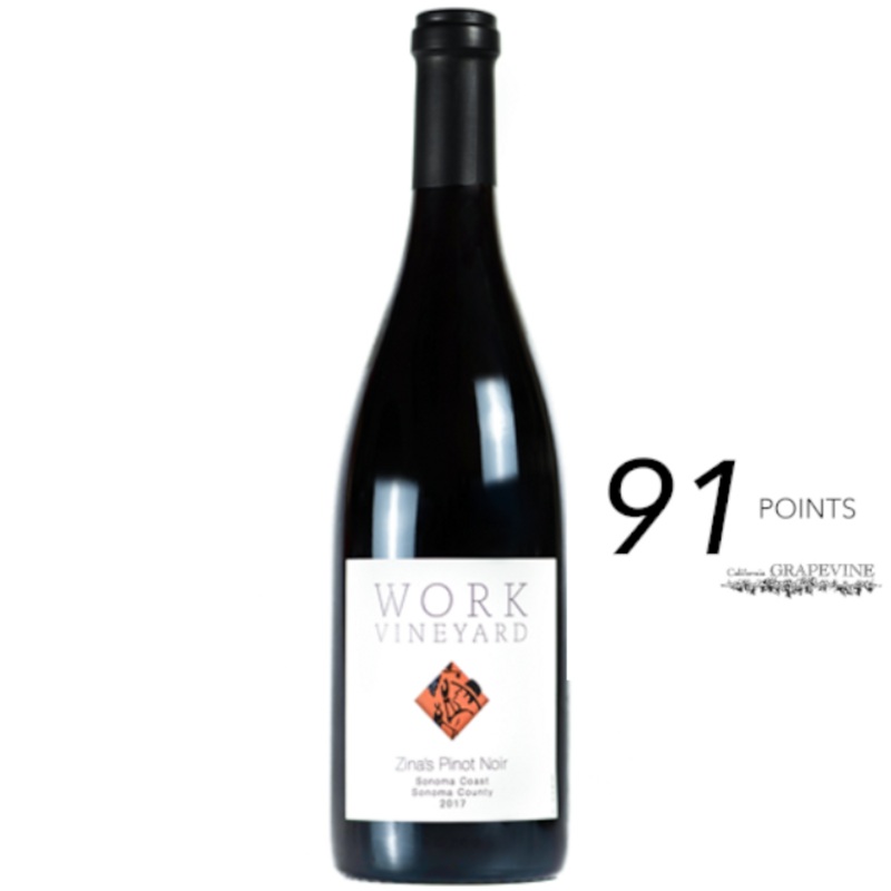 Work Vineyard Zina's Pinot Noir 2017 750ml