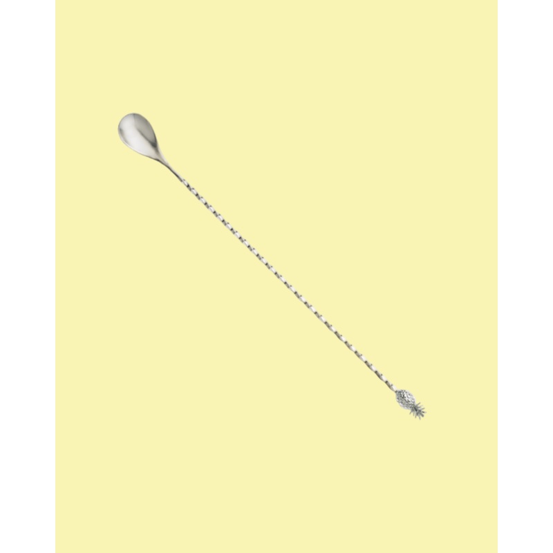 BARFLY 13.25" BAR SPOON, PINEAPPLE END STAINLESS