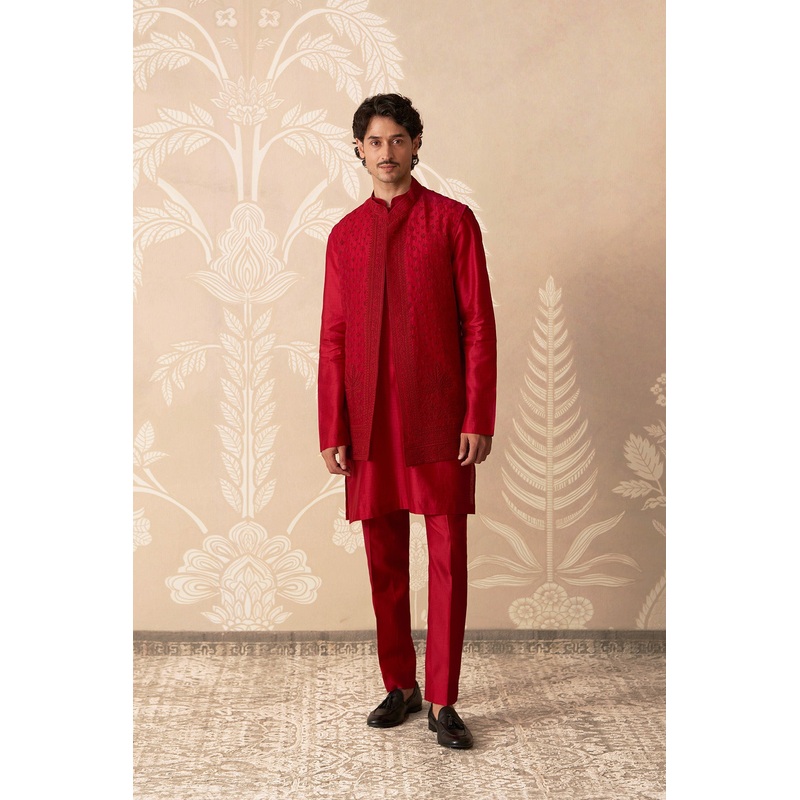 Ruh Kurta Bandi Set RED
