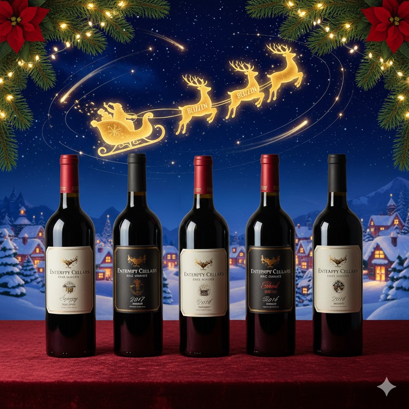 Blitzen's Glitz n Glisten California Red Wine 6-Pack Bundle