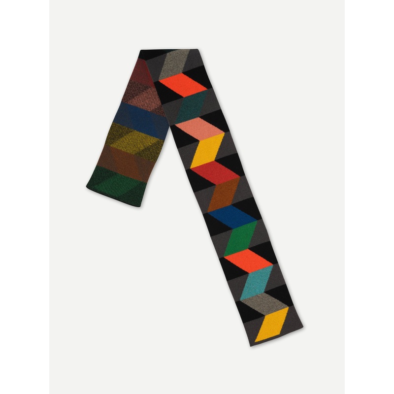 SMALL ZIGZAG RIBBON SCARF MULTICOLOUR 2024 ARCHIVE COLLECTION SMALL ZIGZAG RIBBON SCARF MULTICOLOUR
