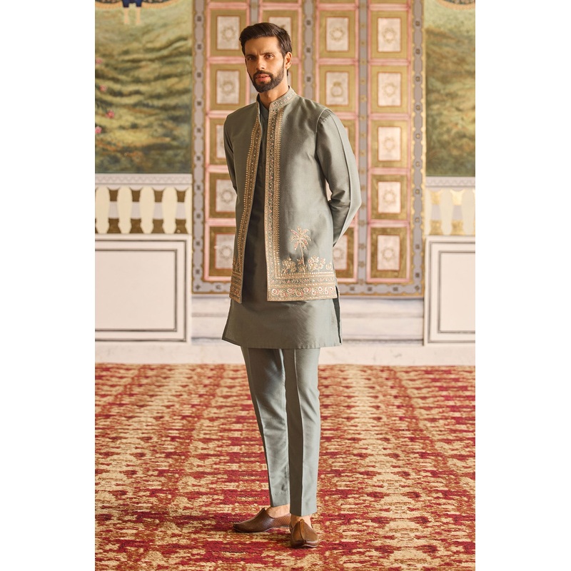Grace Kurta Bandi Set SAGE GREEN