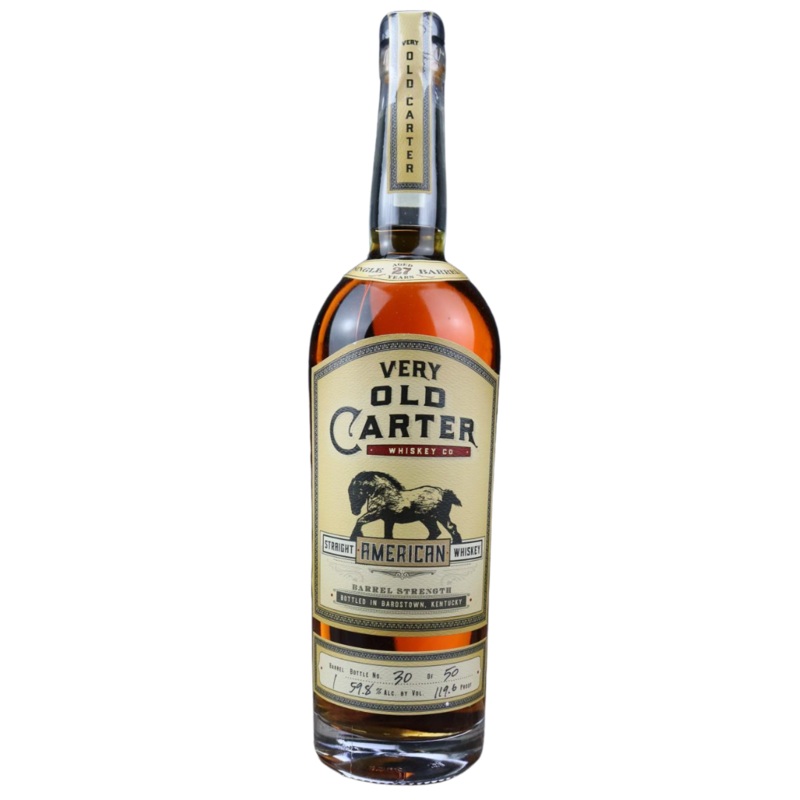 Old Carter 27 Year Old Barrel 1 Barrel Strength Bottle 30 of 50 Straight American Whiskey 750ml