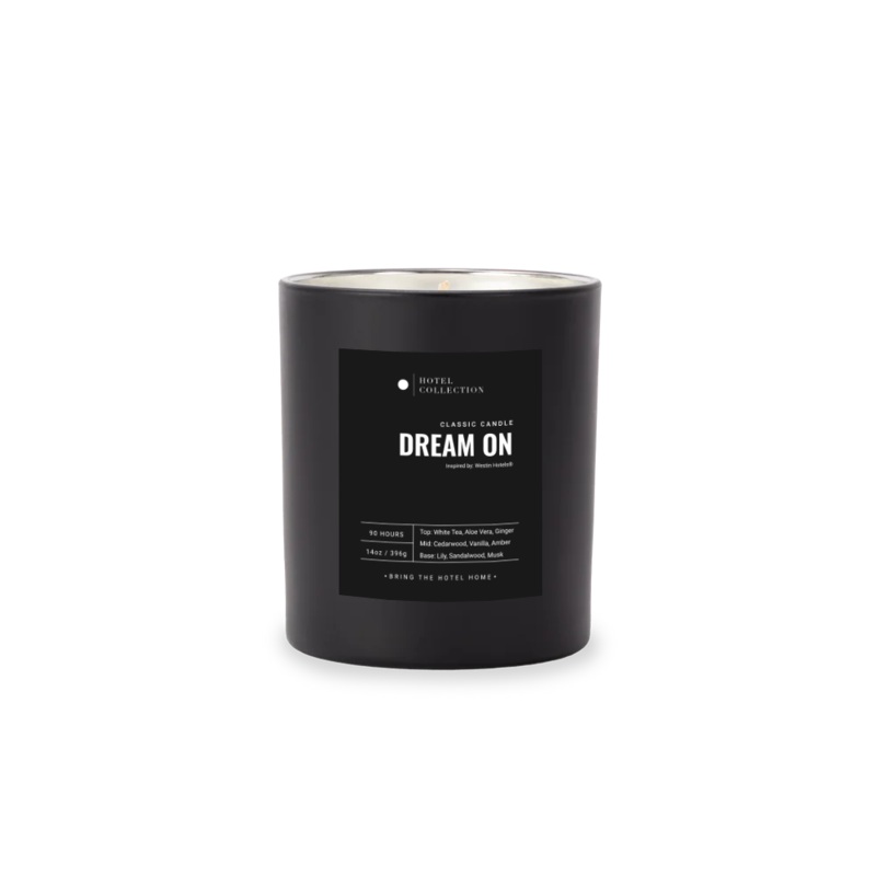 Classic Dream On Candle Black