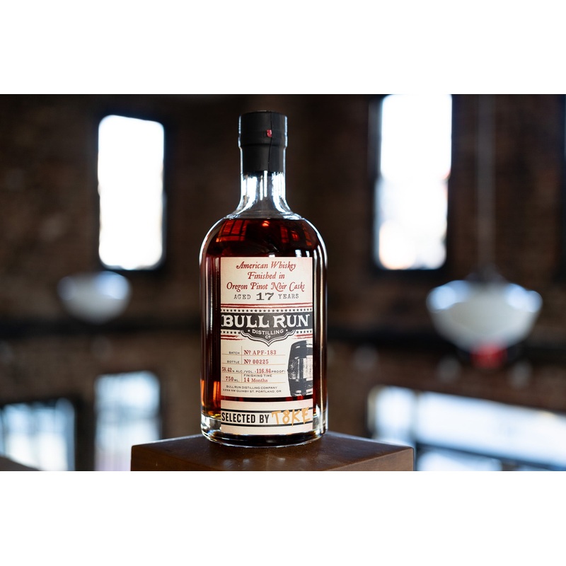 Bull Run Distillery 17 Year T8KE APF-183 Single Barrel Straight American Whiskey Pinot Noir Finish Selection