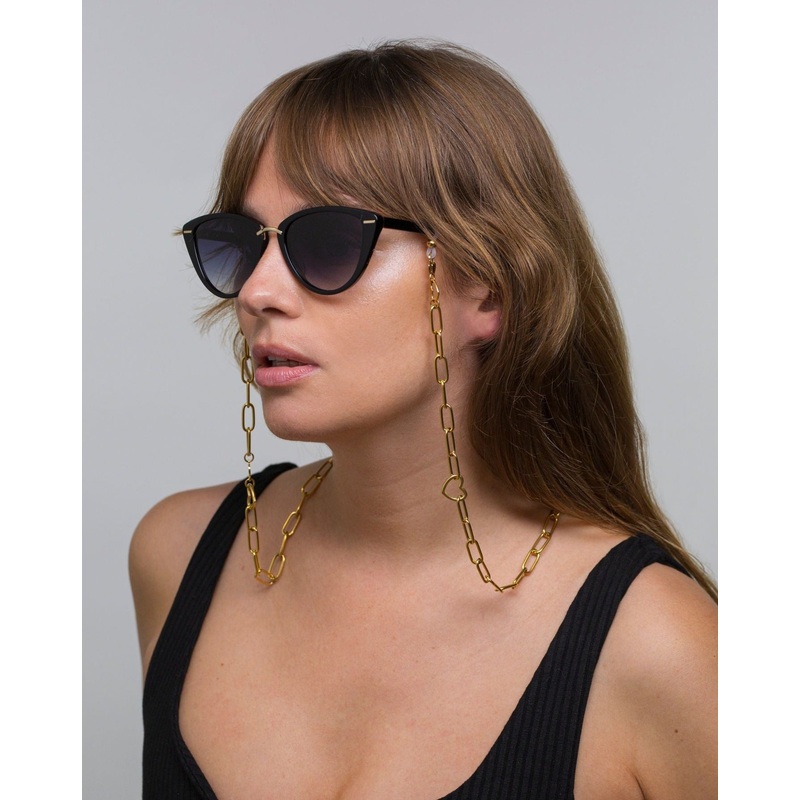 Cupid Glasses Chain Gold