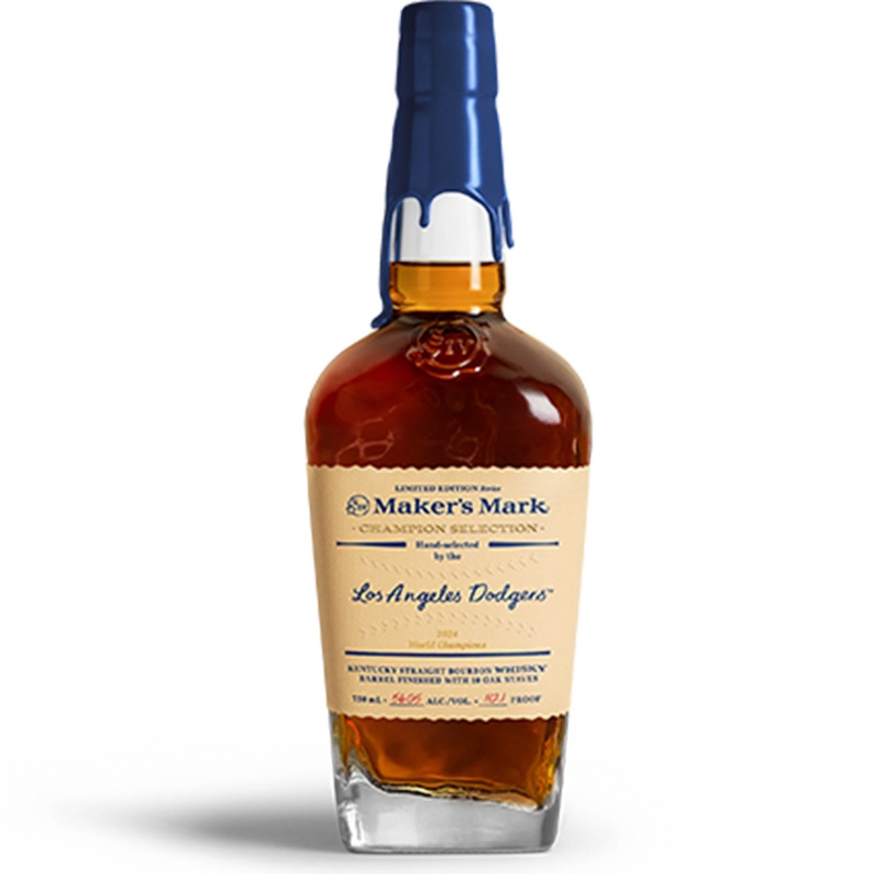 Maker's Mark Bourbon Whiskey Dodgers Champion Selection Edition 750 mL