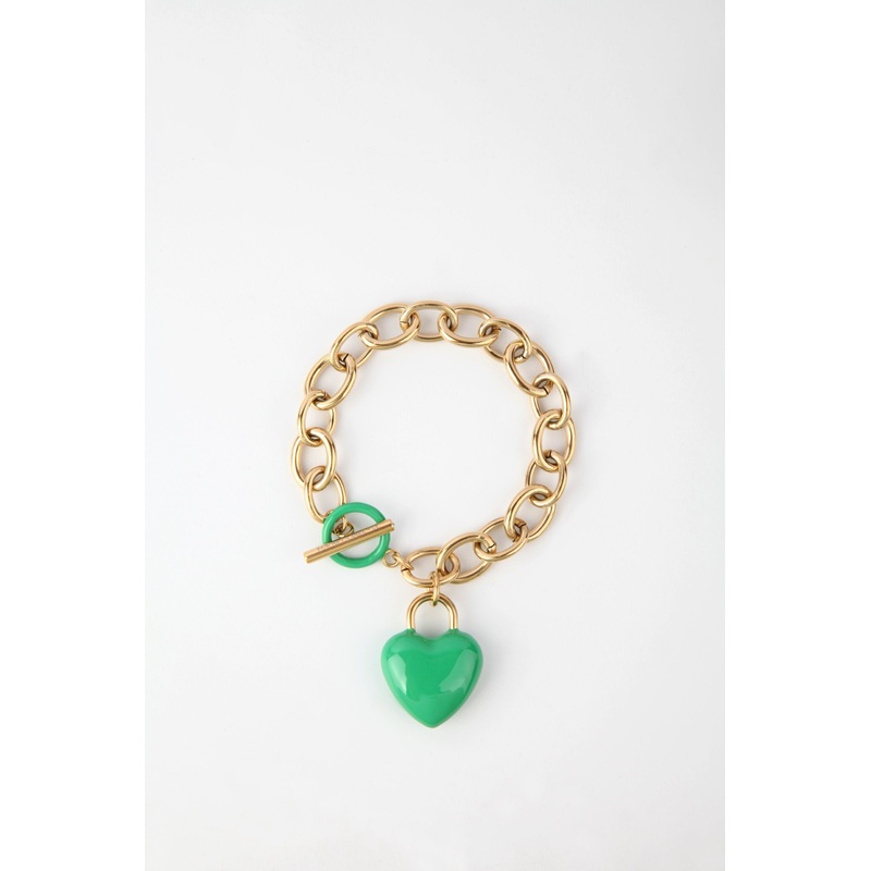 The Kiss Bracelet Green