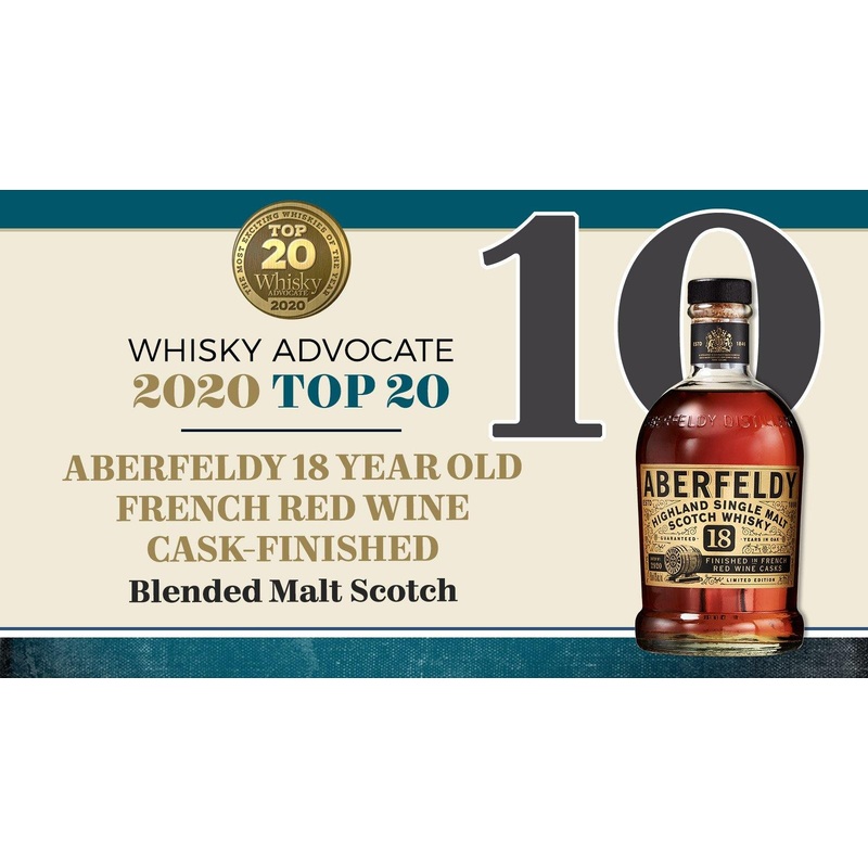 Aberfeldy 18 Years Highland Single Malt Scotch Whiskey