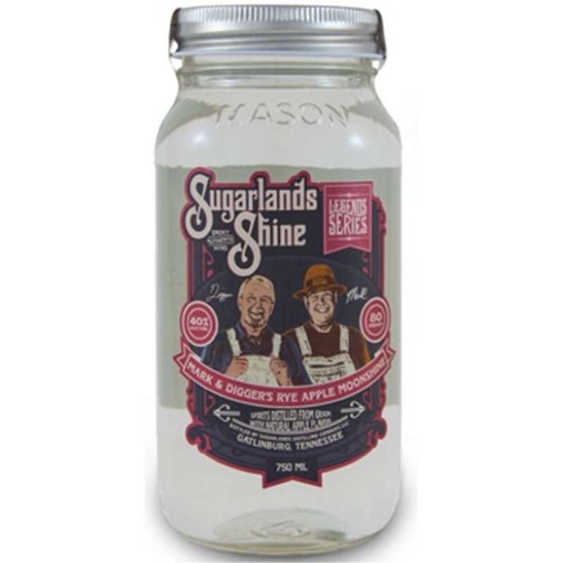 Sugarlands Shine Mark and Diggers Rye Apple Moonshine