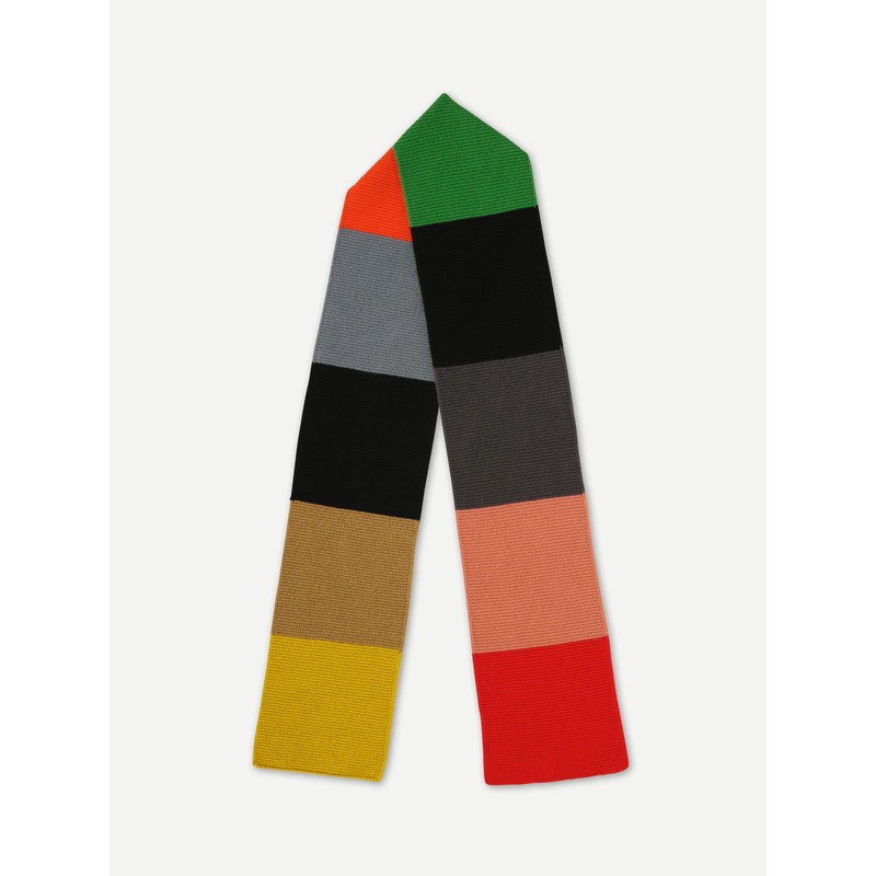 COLOURBLOCK GARTER STITCH SCARF MULTICOLOUR COLOURBLOCK GARTER STITCH SCARF MULTICOLOUR