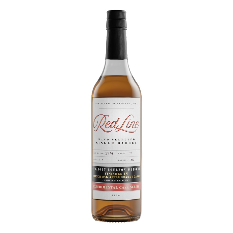 Red Line French Oak Apple Brandy Cask Finish Straight Bourbon Whiskey 750ml