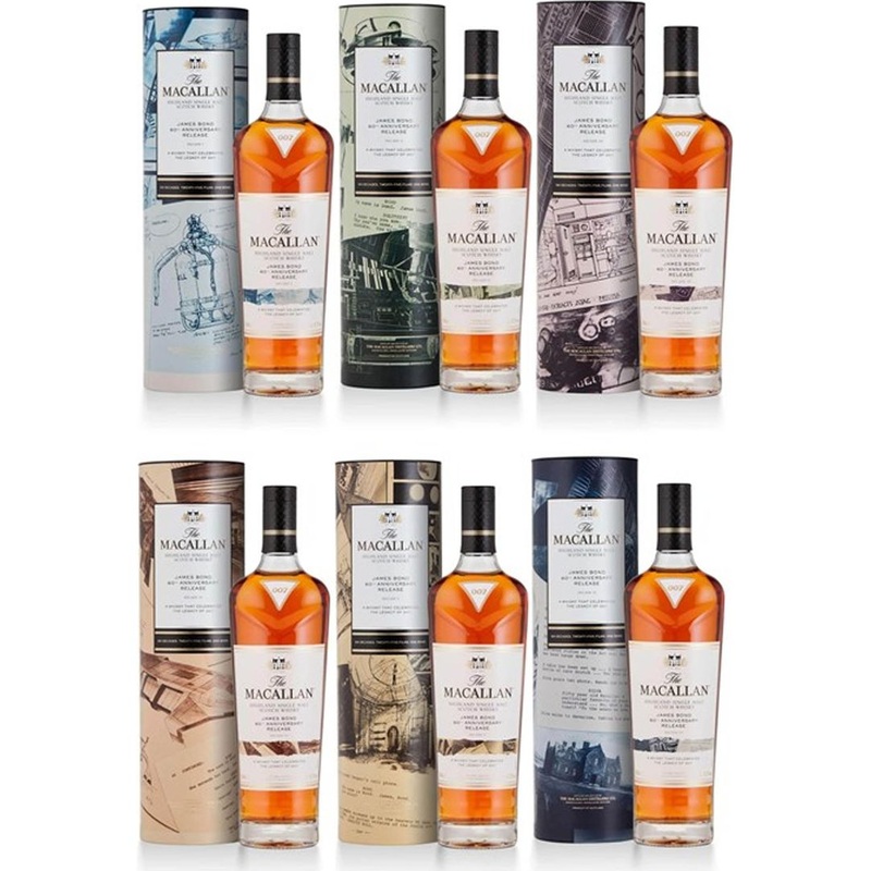 The Macallan James Bond 60th Anniversary Decades I-VI 700 mL