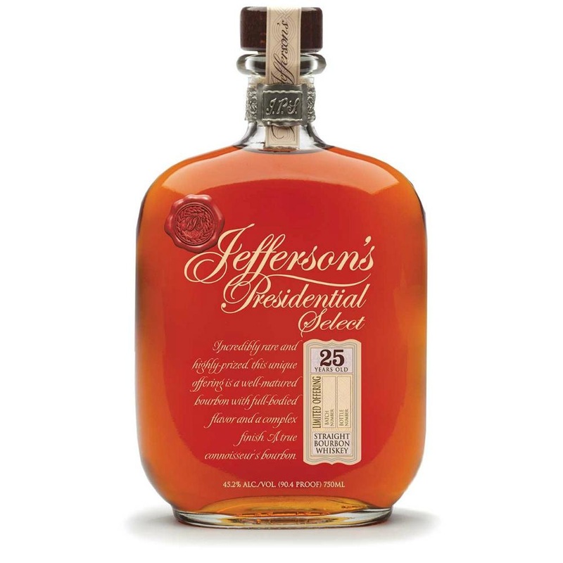 Jefferson's Presidential Select 25 Year Old Straight Bourbon Whiskey