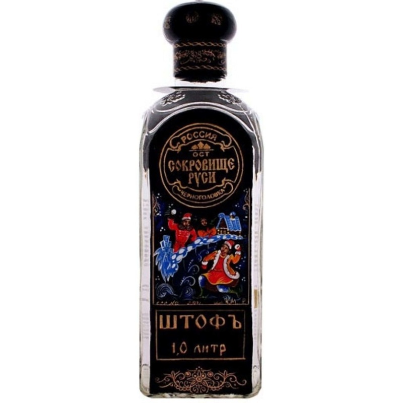 Jewel of Russia Ultra Vodka Limited Edition Painted 1 Liter