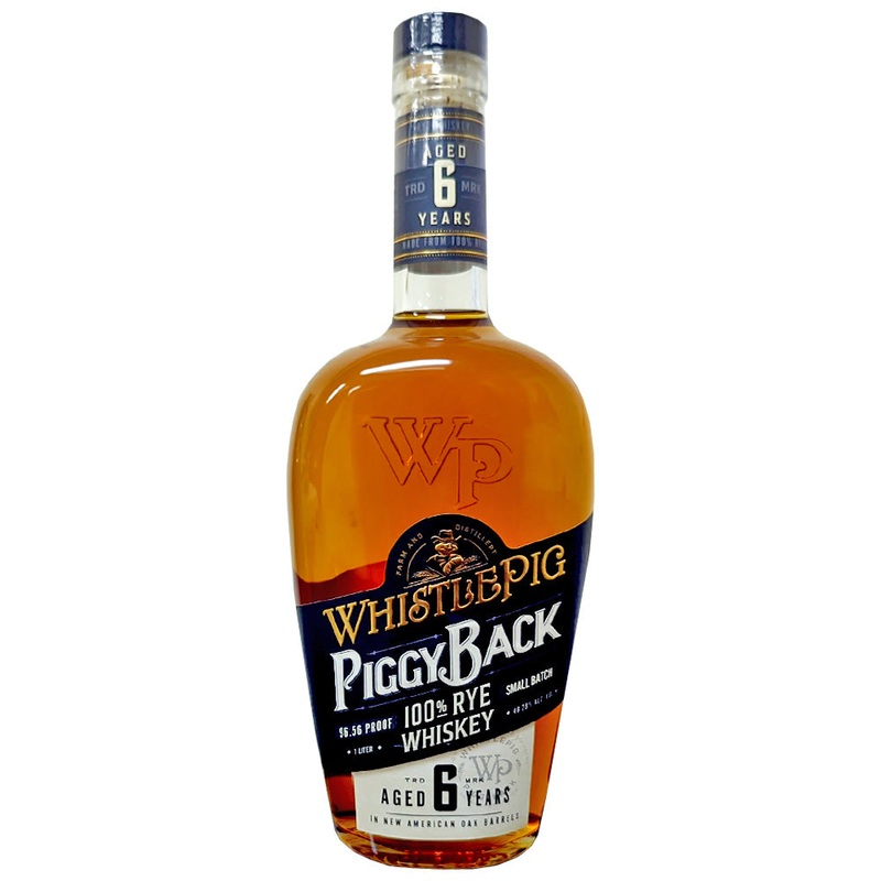 WhistlePig PiggyBack 6yr 100% Rye - 1 Liter