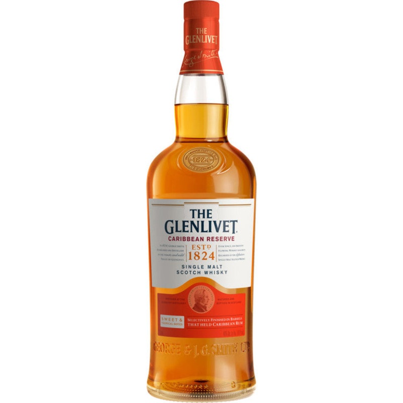 The Glenlivet Single Malt Scotch Caribbean Reserve 80 With Premium