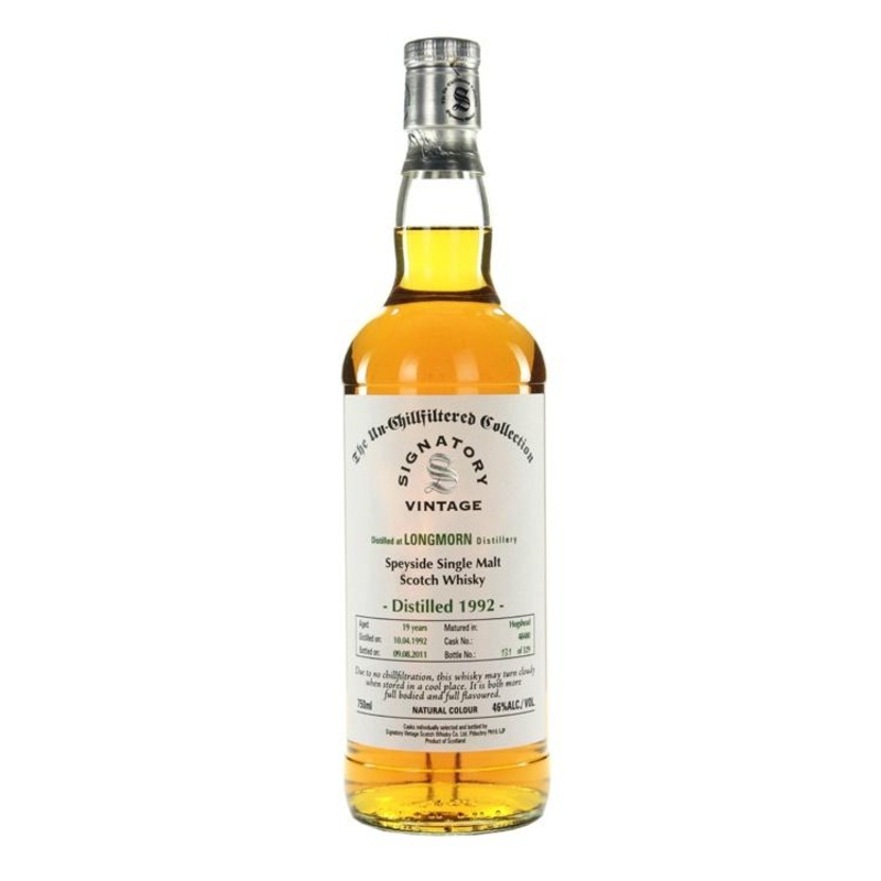 Longmorn 13 yrs Islay Unchillfiltered Signatory Single Malt Scotch Whisky
