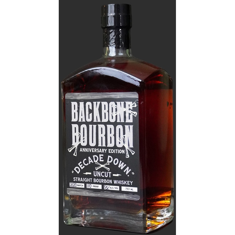 Backbone Bourbon Company Decade Down Uncut Bourbon Anniversary Edition