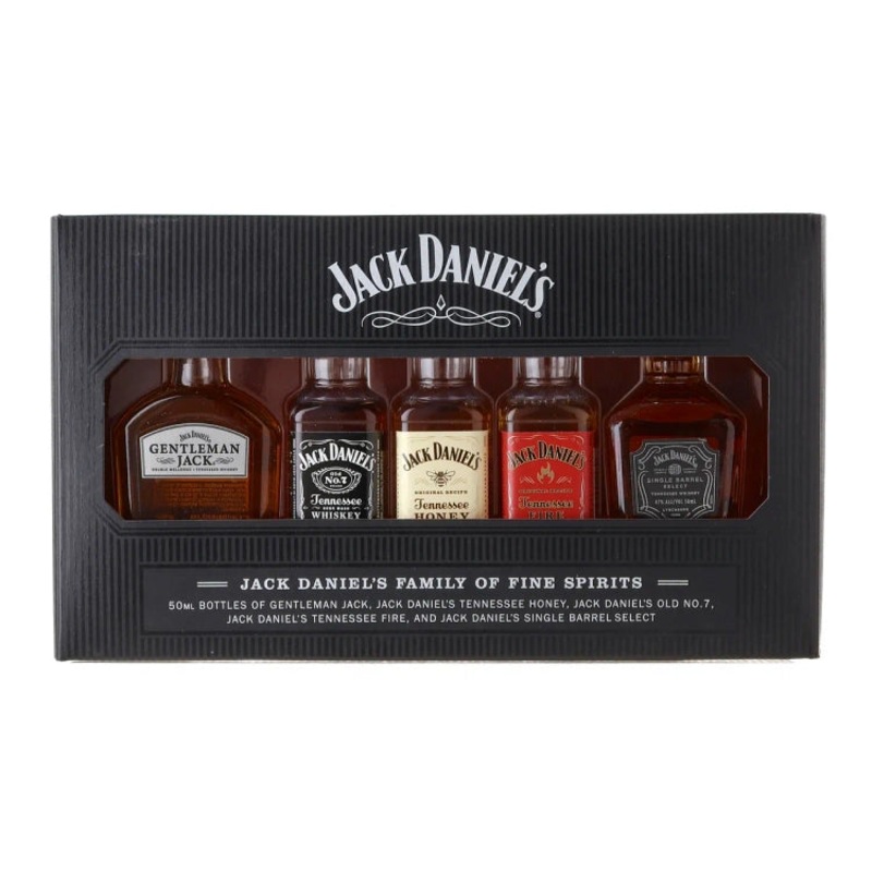 Jack Daniel's Family of Fine Spirits Mini 5 Bottles Set 50ml