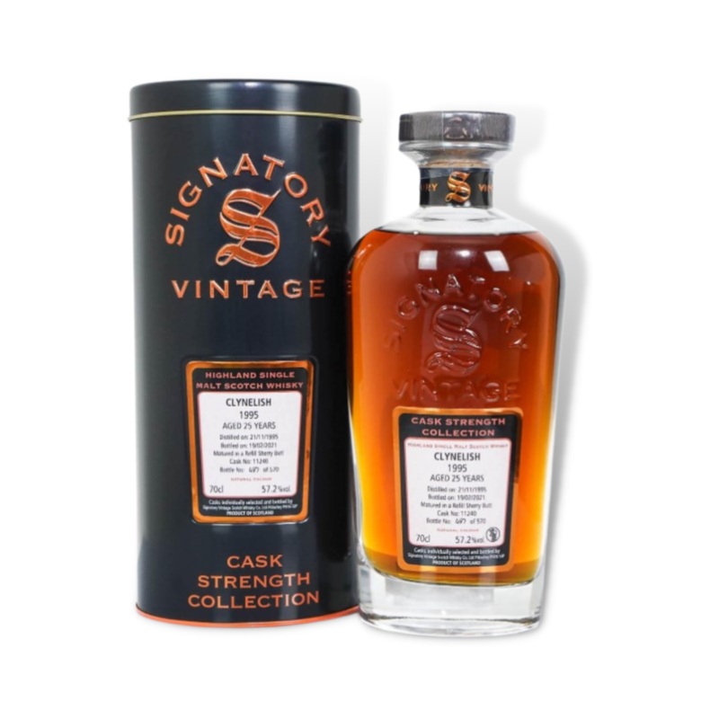 Clynelish 1995 25YO Cask Strength Single Malt Scotch Whisky 700ml (SV) (ABV57%)