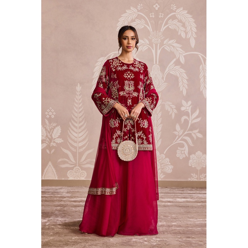 Mashal Kurta Set Fuchsia