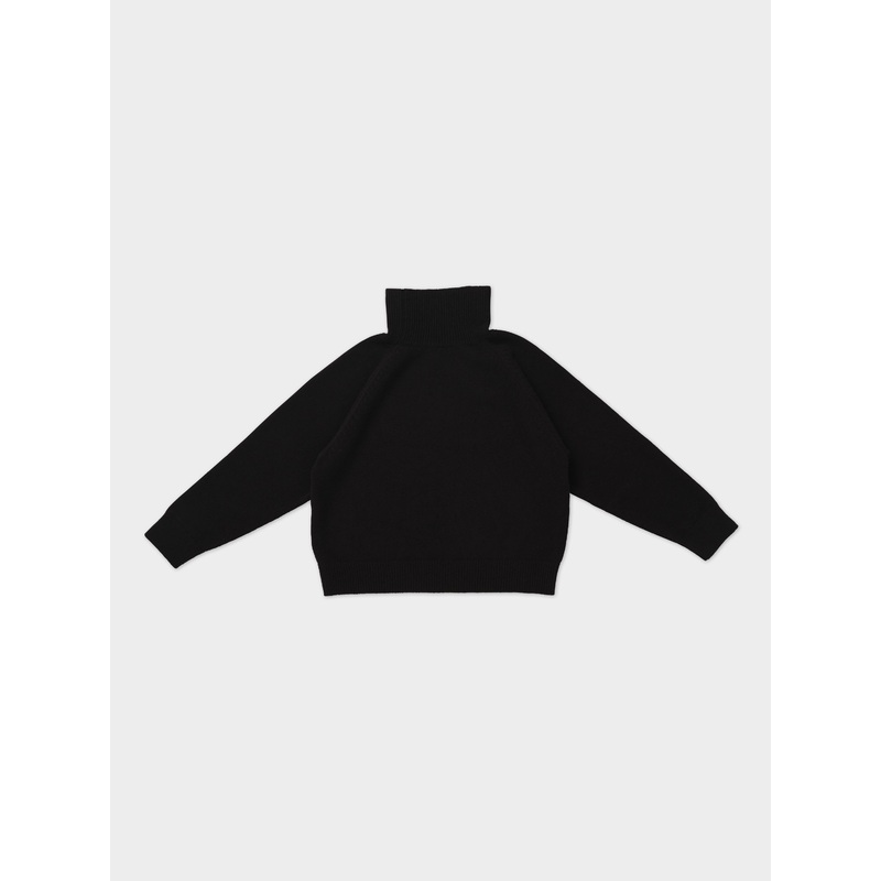 PLAIN FELTED JUMPER BLACK